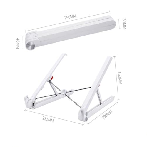 Base portátil plegable para laptop OUNONA blanca miniatura 7