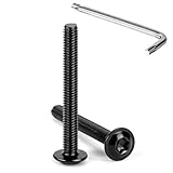 Haute résistance: Vis à tête bombée torx sont fabriqués en acier inoxydable A2 V2A de haute qualité, Revêtement noir électrophorétique, offrant une excellente résistance à la corrosion et à l'usure pour une variété d'environnements de travail difficiles