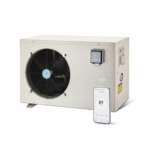 ECOPOOLTECH Ultra Inverter Swimming Pool Heat Pump | Pool Heater for Above Ground and Inground Pool (up to 10000 Gal) | Heating and Cooling | Smart WiFi Control | Automatic Defrost