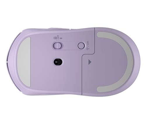Image of HP 400 Quiet Wireless Mouse, Dual Bluetooth & 2.4GHz, Soft Silicone, Quiet Clicks, Microsoft Wheel, 24-Month Battery, 6000 DPI, Ambidextrous, Eco-Friendly Design, Multi-OS, Purple
