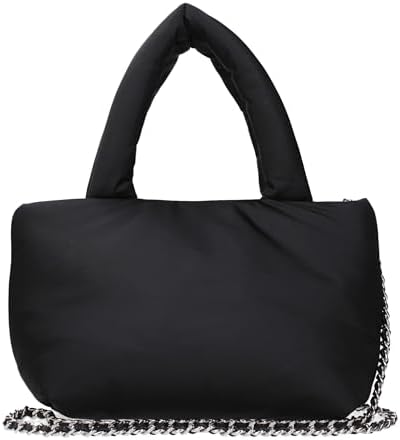 新品未使用 TORY BURCH BRITTEN NYLONPUFFY BAG Tory Burch Britten Nylon Puffy Mini Tote, Black, One Size : Amazon