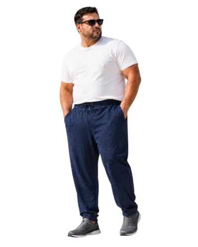Image of KART BLACK Plus Size Track Pants for Men | Plain Track Pant | Casual Fit Comfortable Track Pant (Pack of 1)