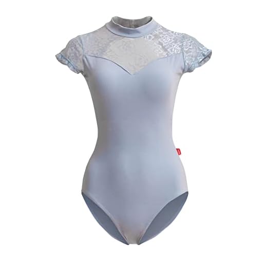 ROYAL SMEELA Maillot de Danza Ballet Gimnasia ritmica mujer Body Leotardo Clásico Encaje Manga corta Body Danza Clásica adulto body baile para mujer mallot ballet Bailarina Bodysuit body Danza Ballet