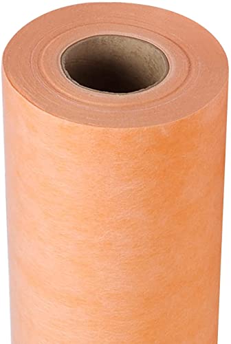 Yzprism Waterproof Membrane 430 Sq Ft 20 Mils Thick 3.3 X 131' Tile Underlayment Shower Membrane Pe Fabric 0.5 Mm For Shower Walls, Bathroom Floors, Sauna Room, Roof Large Area Waterproofing Orange #TOP4