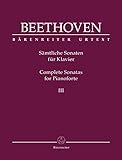 Sämtliche Sonaten für Klavier III. Spielpartitur, Sammelband, Urtextausgabe. Ludwig van Beethoven. Sämtliche Sonaten für Klavier 3 ; BÄRENREITER ... 04.01.2021, Preis ab dem 05.01.2021 EUR 34,95 - Ludwig van Beethoven, Jonathan Del Mar 