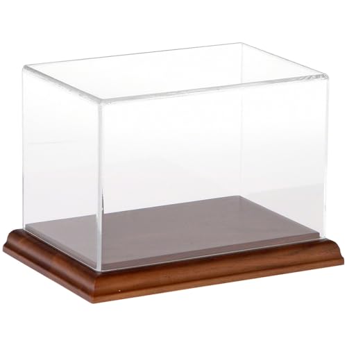 Plymor Clear Acrylic Display Case with Hardwood Base, 6