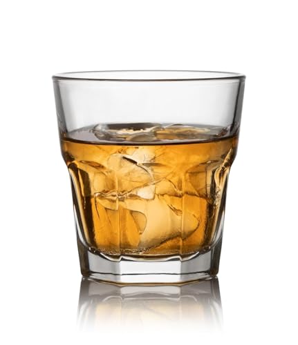 Image of bellemax 300 ML Premium Clear Glass Tumbler | Heavy Base Juice Glasses for Water, Soft Drinks, Cocktails, Mocktails & Cold Beverages | Durable Drinking Glass Set for Home, Kitchen(Set of 6)