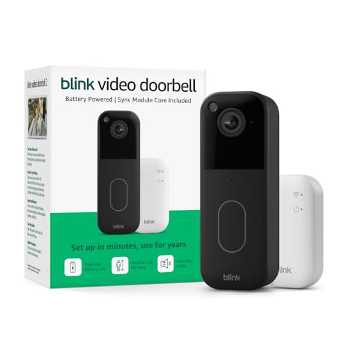 31jAesiVibL Blink Video Doorbell (newest model) – Head-to-toe HD view,...