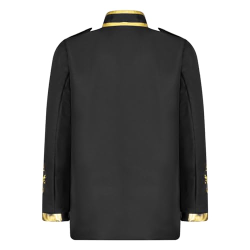 Boys Royal Prince Tuxedo Halloween Kids Gold Embroidered Jacket Retro Palace Court Uniform2