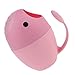 Tazza per Lavare i Capelli Tazza Doccetta Waterfall Bad Rinser Bath Shower Cup Shampoo Rinser Brocca per Bambini e Anziani, Rosa