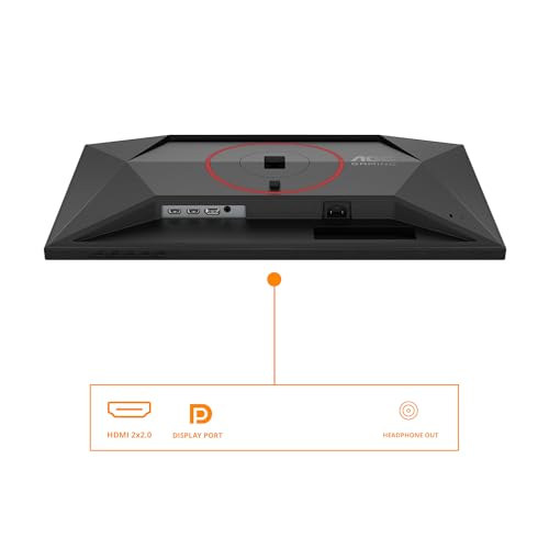 Miniatura 4 de AOC 24G4HA Gaming Monitor 24 Pulgadas 200Hz Panel Fast IPS, 1ms GtG, HDR10, G-Sync Compatible, Altavoces, Altura Ajustable, (1920x1080 HDMI 2X 2.0 DP 1x 1.4) Negro