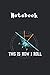 Notebook: This Is How We Roll Pilot Funny Airplane Aircraft SMedium Size 6in x 9in x 129 Pages White Paper Blank Journal Notebook with Black Cover Perfect Gift For Kids Or Family