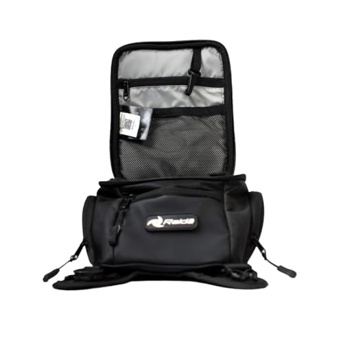 Image of Raida Compass X8 Motorcycle Tank Bag | 8L Compact Tank Bag for Daily Commutes & Short Rides | 1680D Heavy-Duty Fabric | GPS Mobile Pocket | Magnetic-Free Strap Mount | Rain Cover Included