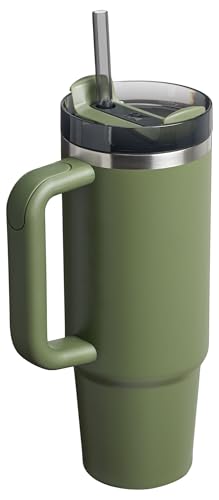 Image of STANLEY Quencher H2.0 Tumbler with Handle and Straw 30 oz | Flowstate 3-Position Lid | Cup Holder Compatible for Travel | Insulated Stainless Steel Cup | BPA-Free | Dried Pine