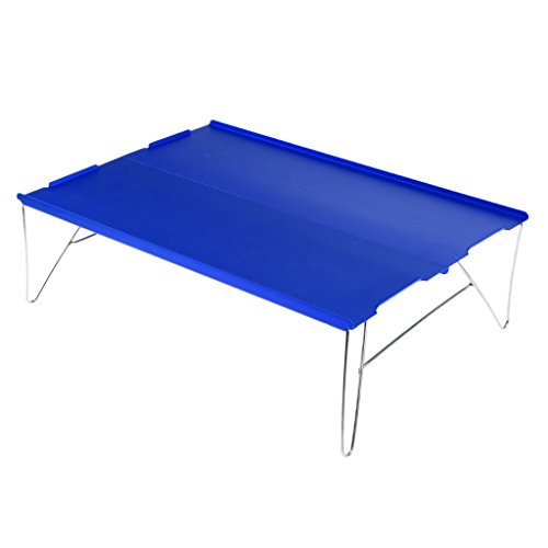 YIJU de Acampamento Ao Ar Livre Dobrável Compacta Portátil de Alumínio com Bolsa de Transporte - Azu