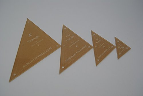 Acrylic Triangle Quilting Templates 1