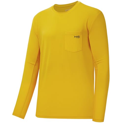 Image of BASSDASH Men's UPF 50+ Performance Long Sleeve T-Shirt UV Sun Protection Fishing Hiking Sports Shirts
