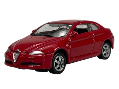 Welly Modèle de voiture compatible avec Alfa Romeo GT - Rouge - Environ 1/60-1/64 - En métal - Dans une boîte