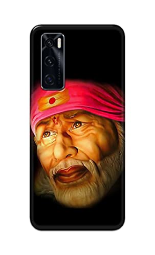 Image of PRINTFIDAA Sai Baba Lord Shiridi Great God Hinduism Religious Hard Back Cover for Vivo V20 SE Back Cover -(P6) KAT1002