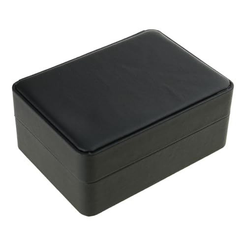 Boîte de rangement boutons de manchette travail voyage noir