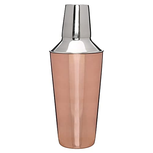 Mimo Style Coqueteleira Inox na Cor Bronze, Com Coador e Capacidade Para 750 ml, à Prova de Vazament