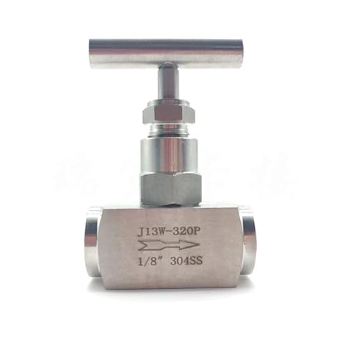 Válvula de aguja J13-320P de acero inoxidable 304 de 3/8 pulgada para control de alta presión 2