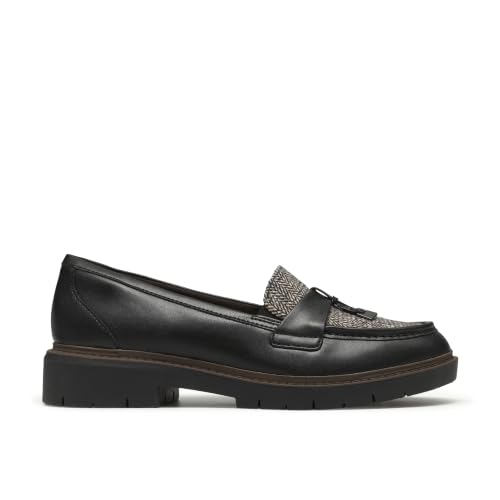Clarks Damen Westlynn Bella, Schwarzes Kombi-Leder, 6 – Ansicht 5