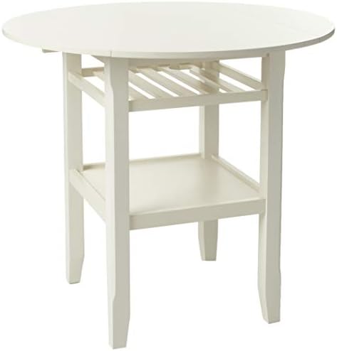 ACME Furniture Tartys Counter Height Table, Cream