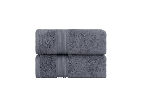 Milara Turkish Super-Plush Bathroom Hand Towels Set 2-Piece | Premium