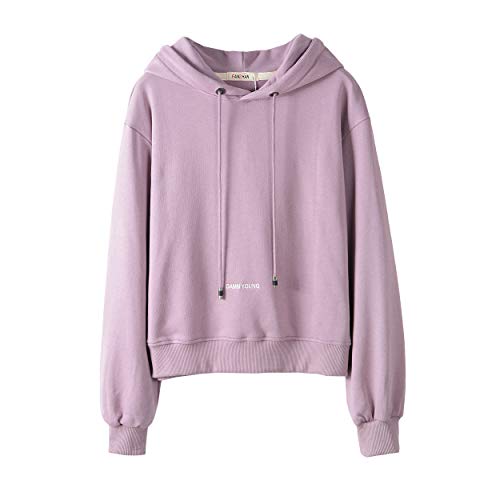 Benibos - Sudadera con capucha para mujer, manga larga, forro polar