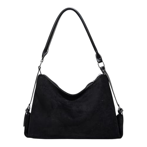 PU Leather Frosted Shoulder Bag All-Match Underarm Bag Commute Handbag