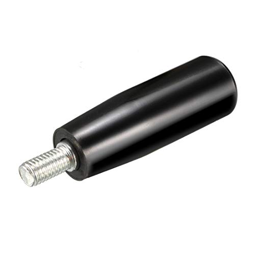 Image of uxcell Revolving Handwheel Machinery Black Handle M8 Male Threaded Stem for Milling Machine Lathe