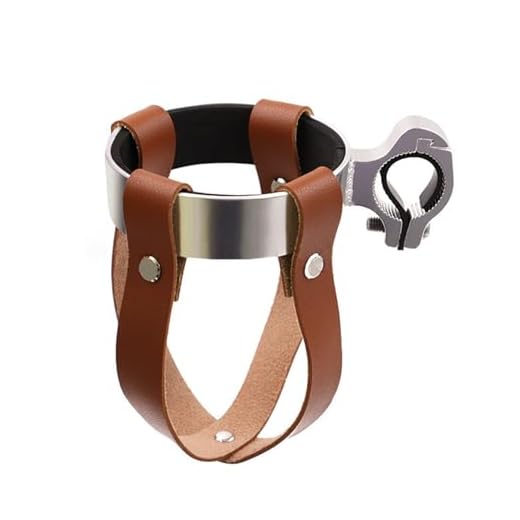 Vintage Leather Bike Handlebar Beverage Holder, Cruiser Bike Coffee Drink Cup Holder Mountain Road Bicycle Water Bottle Cup Holder