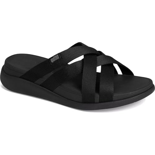 FitFlop Women's F-Mode Go Webbing Flatform Strappy Slides Wedge Sandal2