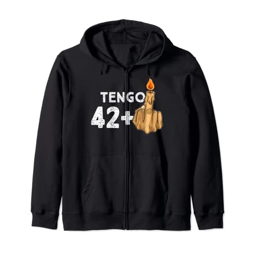 42+1 Dedo Medio Vela De Cumpleaños Para El 43º Cumpleaños Sudadera con Capucha