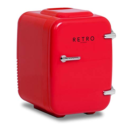 Bredeco Mini Refrigerador Nevera De Viaje BCMF-4L-S (Corriente 12/24 / 100-240 V, Visualizador LED, Volumen De 4 Litros, Rojo) Cover