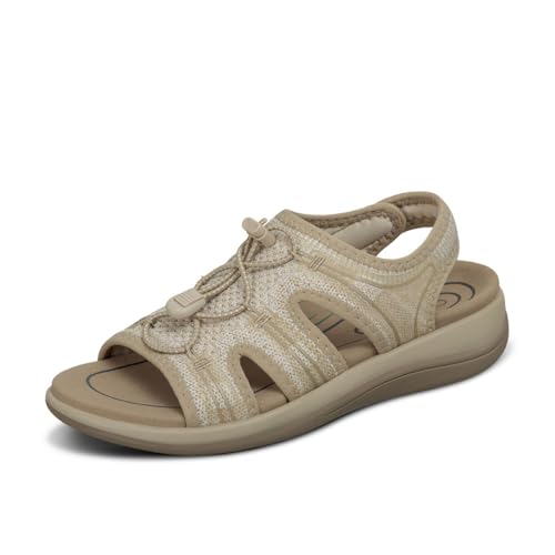 Image of Orthofeet Maui Orthopedic Women Walking Sandal | Adjustable, Stretchable, Breathable with Anatomical Arch Support, Ergonomic Cushioning, Wide Toe Box for Casual Outings