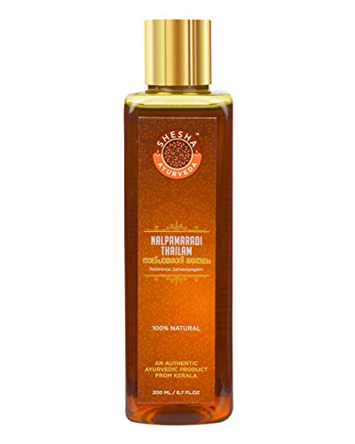 Image of Shesha Ayurveda NALPAMARADI THAILAM - Authentic Ayurvedic Skin Brightening and DeTanning (200 ml) | Authentic Ayurvedic, Skin Brightening, DeTanning Oil for face and body from God's own country - Kerala