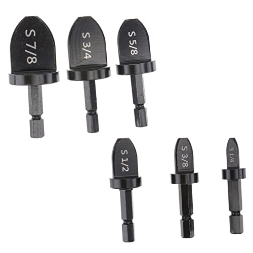 CANIGHT Tubing Bender Tool Kit Swaging Tool Drill Bit Set 6pcs Bits for Professional Plumbers Easy to Carry