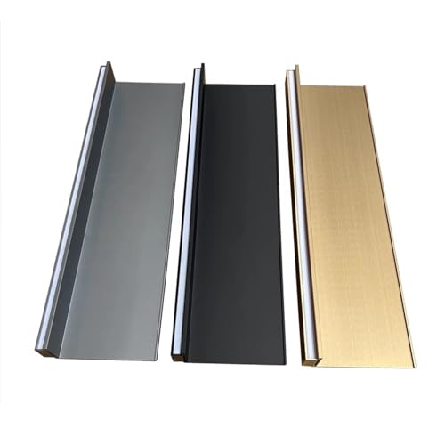 Étagères éclairées par LED en aluminium noir étagère d'affichage 100cm