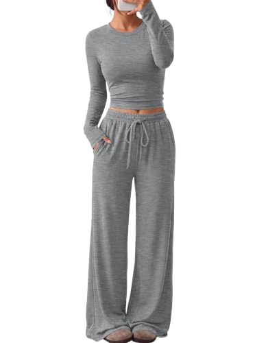 Image of Trendy Queen Women's 2 Piece 2026 Fall Fashion Lounge Set with Pockets
