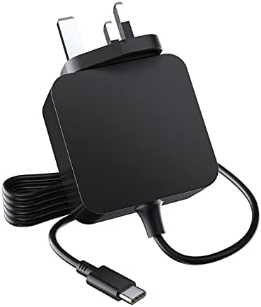 NEUE DAWN 65W USB C Power Adapter Compatible with Lenovo ThinkPad Yoga, HP Chromebook, Dell XPS, ASUS, Acer, HUAWEI, Xiaomi, Samsung and more Type C Devices USB-C PD Wall Laptop Charger Power Supply