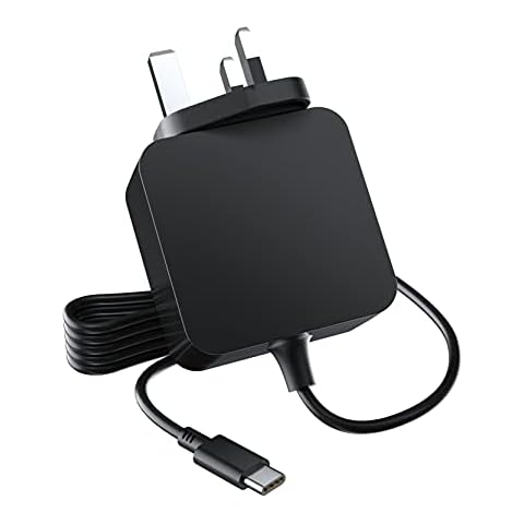 NEUE DAWN 65W USB C Power Adapter Compatible with Lenovo ThinkPad Yoga, HP Chromebook, Dell XPS, ASUS, Acer, HUAWEI, Xiaomi, Samsung and more Type C Devices USB-C PD Wall Laptop Charger Power Supply Cover