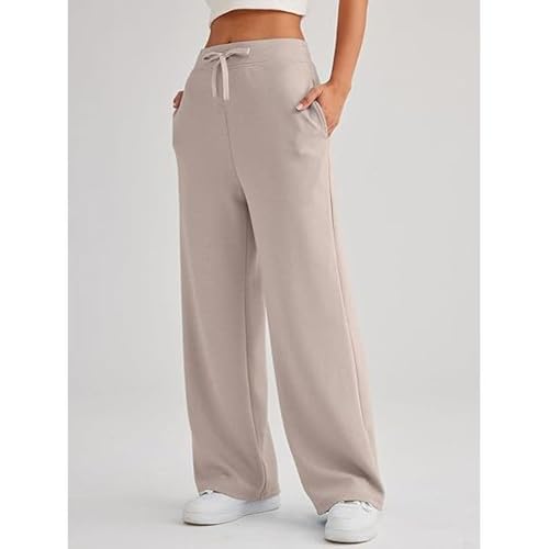 Women's High Waisted Joggers Wide Leg Pants Long Palazzo Jogger Workout Pocket Ankle Comfy Trousers3