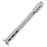 Construction légère en aluminium : fabriquée en alliage d'aluminium de haute qualité, cette perceuse manuelle pèse juste pour une utilisation prolongée sans fatigue, avec un mandrin de qualité professionnelle qui maintient en toute sécurité les embouts entre 0,3 et 3,2 mm pour un fonctionnement stable et sans oscillation.