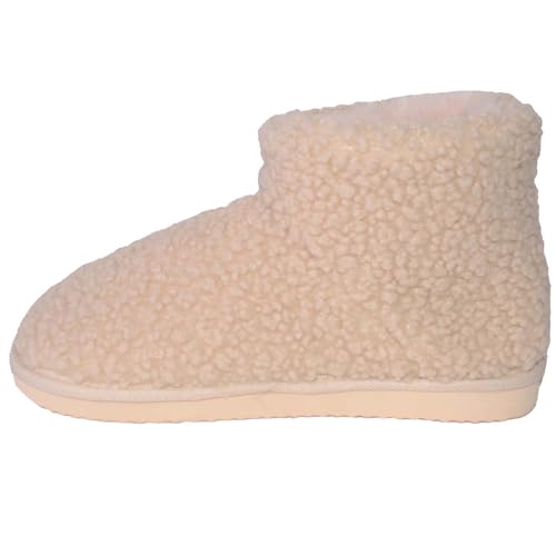 Chaussons en polaire pour femme Absolute Footwear beige taille 37 - 4
