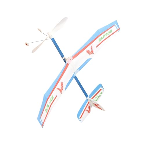 Kit De Avión Planeador - Juguete De Avión Impulsado Por Banda De Goma | Juego Deportivo Para Acampar En El Jardín Al Aire Libre, Actividad Para Niños, Niñas Y Estudiantes, Volante De Espuma Li