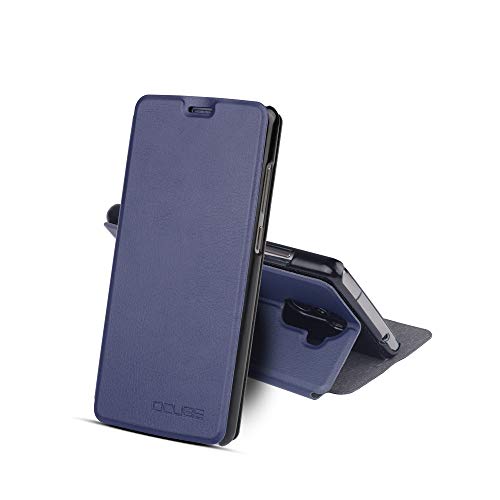 Funda para Oukitel K8 de PU Cuero Leather con Ranuras para Tarjetas y Billetes Carcasa para Oukitel K8 de Excelente Resistencia y Parachoque.Cubierta Enrrollada Perfectamente al Móvil Azul