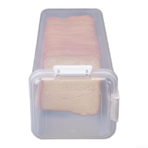 Contenitore ermetico per pane con coperchio sigillante e vassoio scorrevole, in polipropilene di grado alimentare, spazioso, per pagnotte, rotoli e baguette, facile accesso, lavabile in lavastoviglie