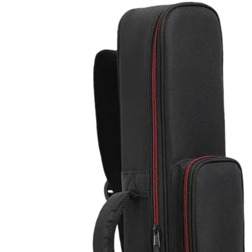 Fancyes Saxophone Storage Bag Handbag Shockproof with Pouch Handle Practical Sax Gig Bag Soprano Saxophone Case for Electric Blowpipe, S